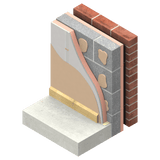 Kingspan 42.5mm Kingspan Kooltherm K118 Insulated Plasterboard | 2400mm x 1200mm | 18 Per Pallet IUK01215 Drywall