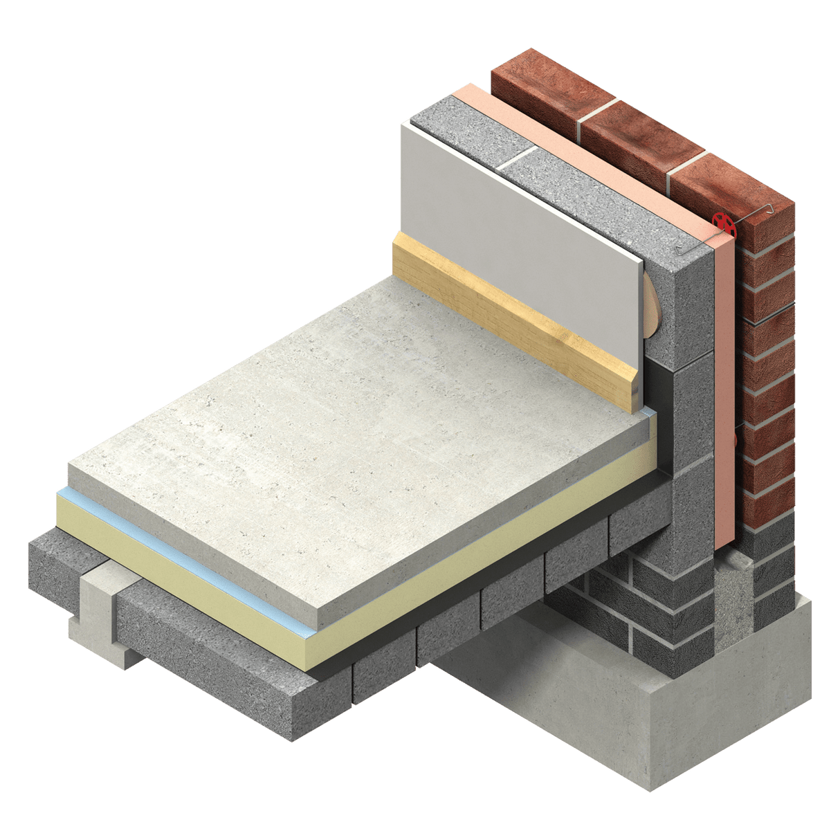 Kingspan 140mm Kingspan TF70 ThermaFloor PIR Insulation Board | 2400mm x 1200mm | 2 per pack IUK00062 Insulation