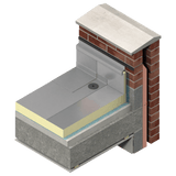 Kingspan 90mm Kingspan Thermaroof TR26 Flat Roof Board | 2400mm x 1200mm | 3 Per Pack BM007030 PIR Insulation