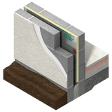 Kingspan 75mm Kingspan Thermawall TW50 | PIR Cavity Wall Insulation | 1200mm x 450mm | 6 per pack BM001738 PIR Insulation