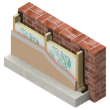 Kingspan 25mm Kingspan TW55 ThermaWall PIR Insulation Board | 2400mm x 1200mm | 12 per pack IUK00050 Insulation