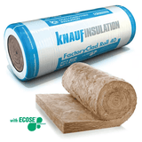 Knauf 300mm Knauf FactoryClad Roll 40 (Uncut)  3.20m x 1.2m BM005980 Mineral Fibre Insulation