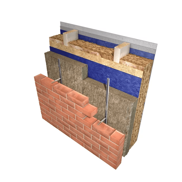 Knauf 25mm Knauf Rocksilk RS100  1.2mm x 600mm IUK01682 Mineral Fibre Insulation
