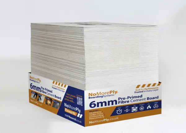 NoMorePly 6mm NoMorePly Pre-Primed Fibre Cement Board 1200mm x 600mm BM005435 Building Materials