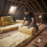 ODE 150mm ODE LUNAflex Loft Roll Ultra 7.0m x 1.2m - 8.40m2 per roll BM06700 Mineral Fibre Insulation