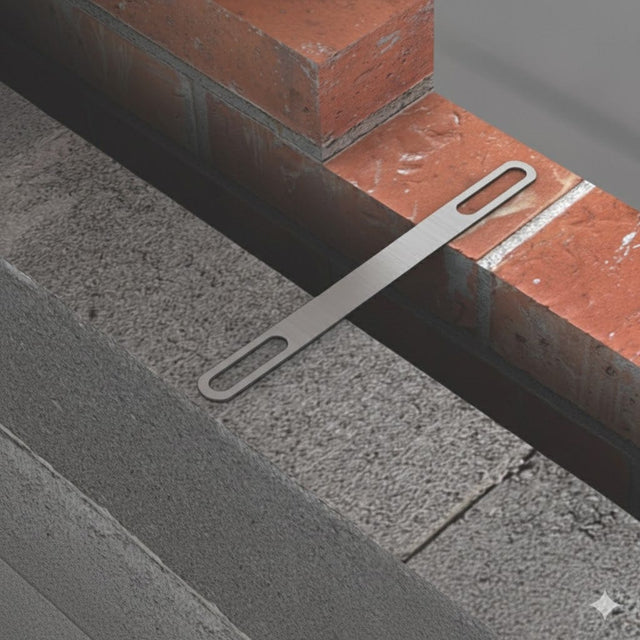 Principal Building Products Stainless Steel Safety End Safety End Flat Tie 200mm - 100 per pack Building Consumables