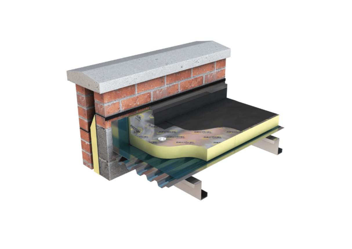 Recticel Recticel Eurothane Eurodeck Flat Roof Insulation | 2400 x 1200mm | 25mm - 12 per pack IUK01767 PIR Insulation
