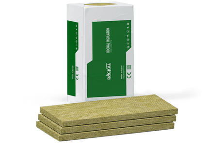 Rockal 100mm Rockal Insulation Slabs 1000mm x 600mm (4 slabs per pack) BM011937 Mineral Fibre Insulation