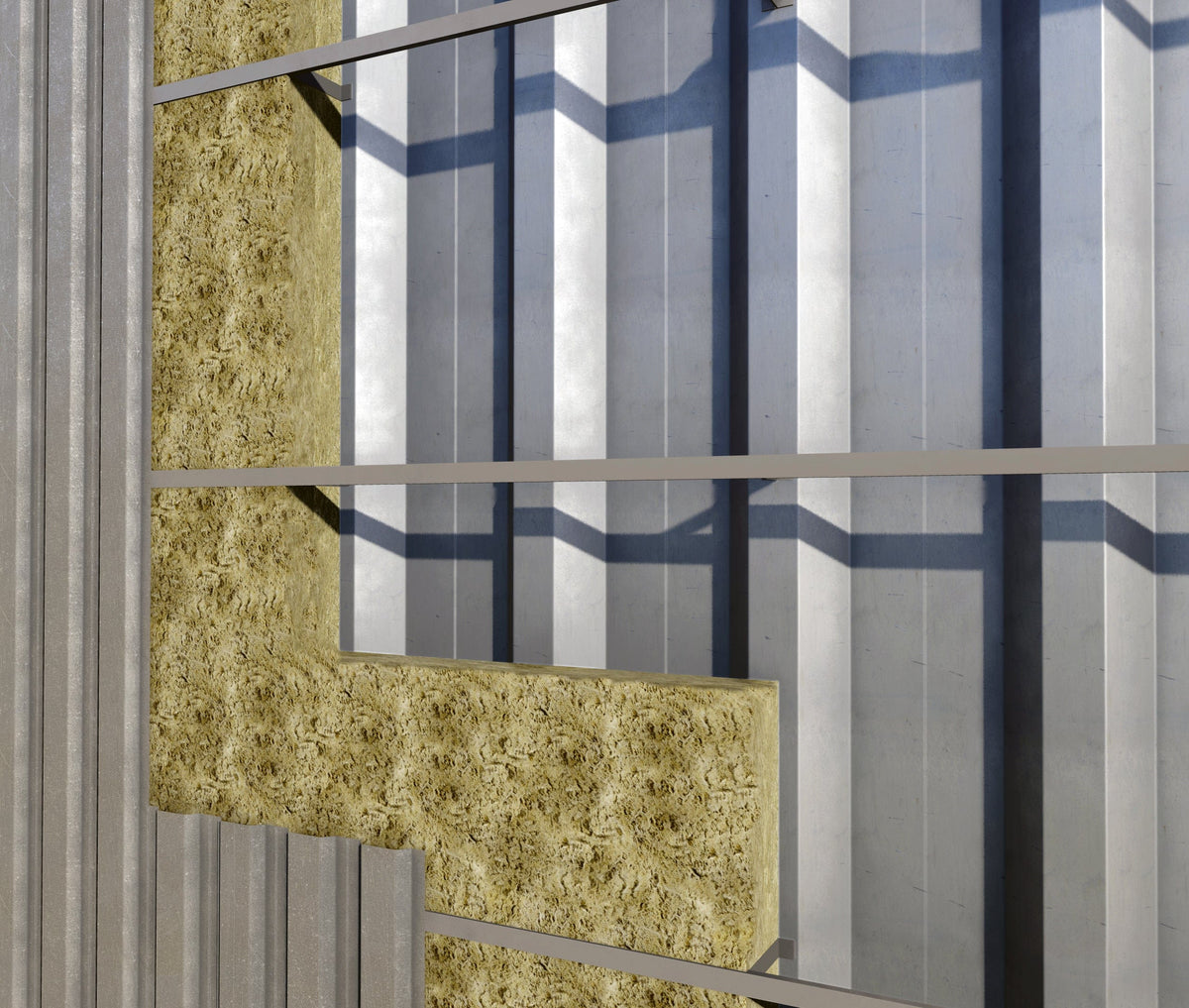 Profiling Cladding Insulation Rockwool Cladding Roll | 60mm | 3.2m x 1.2m – Insulation UK