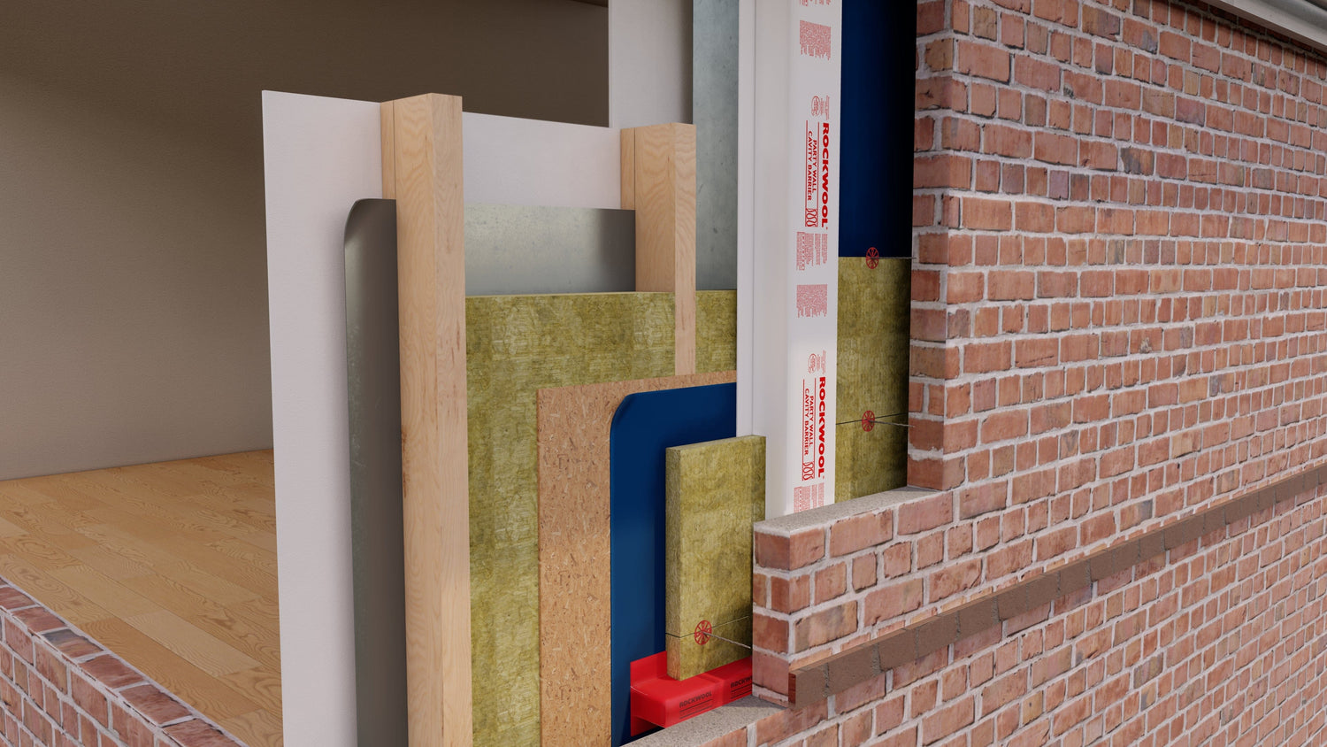 Rockwool Rainscreen Duo Slab | 200mm | 1.2m | 1.44M² – Insulation UK
