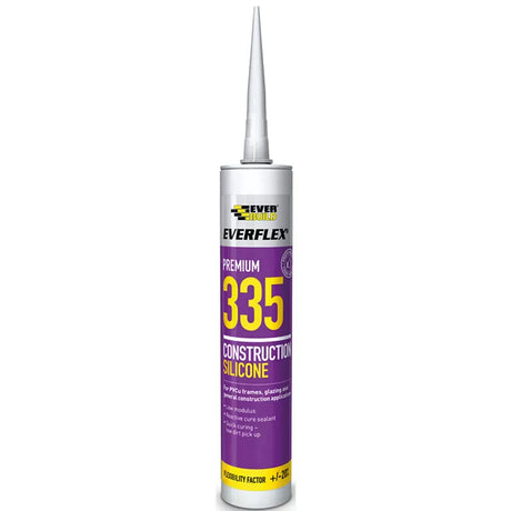 Sika Everbuild Everflex 335 Construction Silicone Black 295ml