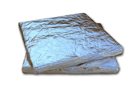 Tekfon Tekfon Acoustic Reduction Foil Ceiling Pads | 600 x 600mm (60kgm3) | 60kg/3kg - 52mm x 10 Per Pack IUK01599 Sound Dampening Panels & Foam