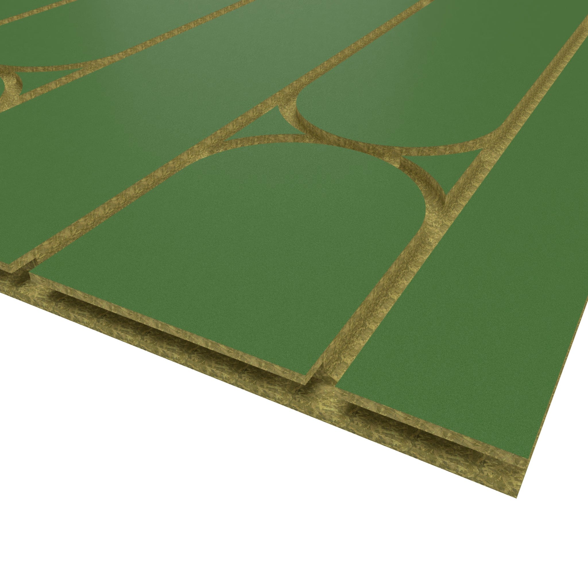 Tekwarm Insulation 150mm Centers Tekwarm Routed Chipboard UFH Panels | 2400mm x 600mm x 22mm BM00089