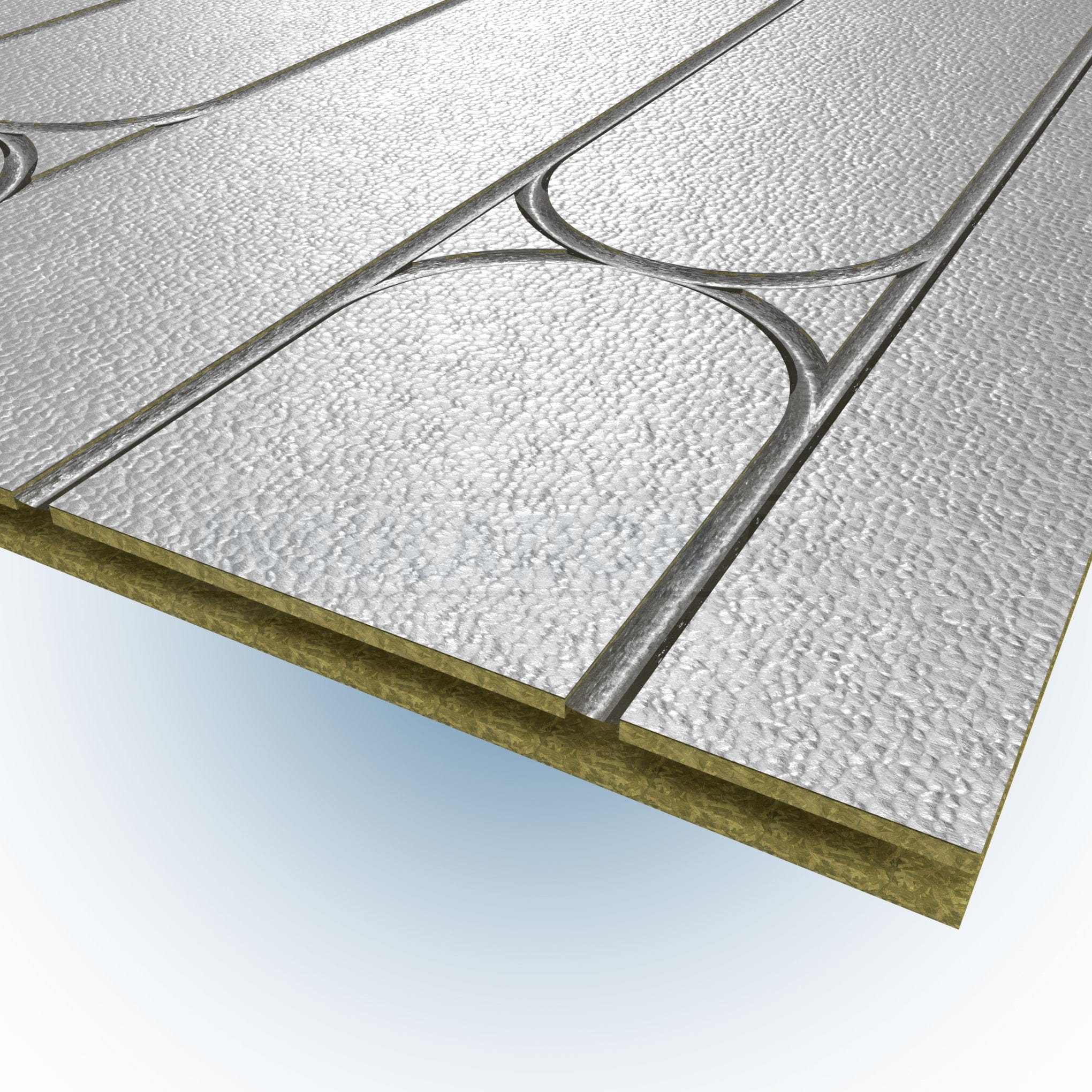 Tekwarm Insulation Tekwarm Routed Foil Faced Chipboard UFH Panel | 2400mm x 600mm x 22mm IUK01522