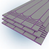 Tekwarm Tekwarm Lite Low Profile UFH Board | 1200mm x 600mm x 20mm | 12mm Pipe / 200mm Centres IUK01092 UFH Insulation