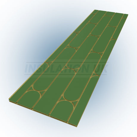 Tekwarm Tekwarm Routed Chipboard UFH Panels | 2400mm x 600mm x 22mm | 200mm Centers BM01983 UFH Insulation