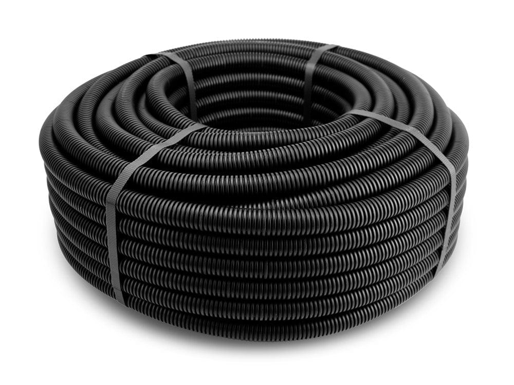 Tekwarm Tekwarm UFH Black Slitted Conduit Roll | 50m coil IUK01494 UFH Insulation