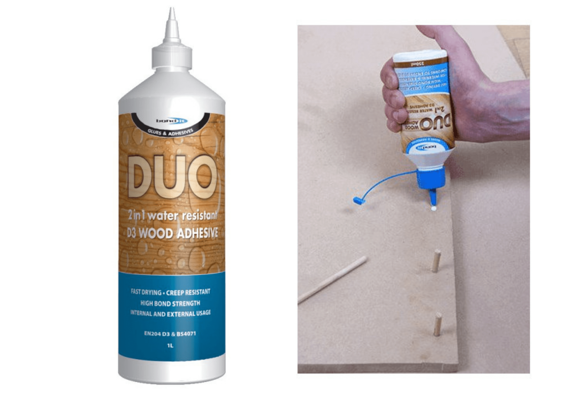 Bondit Building Consumables Duo 2 In 1 Wood Glue 5060021364401 Duo 2 In 1 Wood Glue 