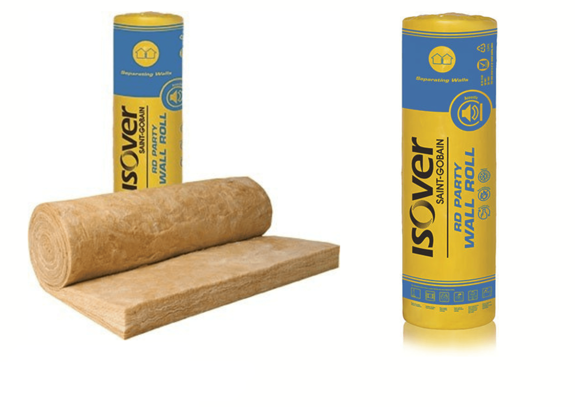 Isover Insulation 50 x 9300 x 1200mm - 11.16m2 Isover RD Party Wall Roll Acoustic Insulation Roll Isover Spacesaver Lite Insulation Roll | insulationuk.co.uk