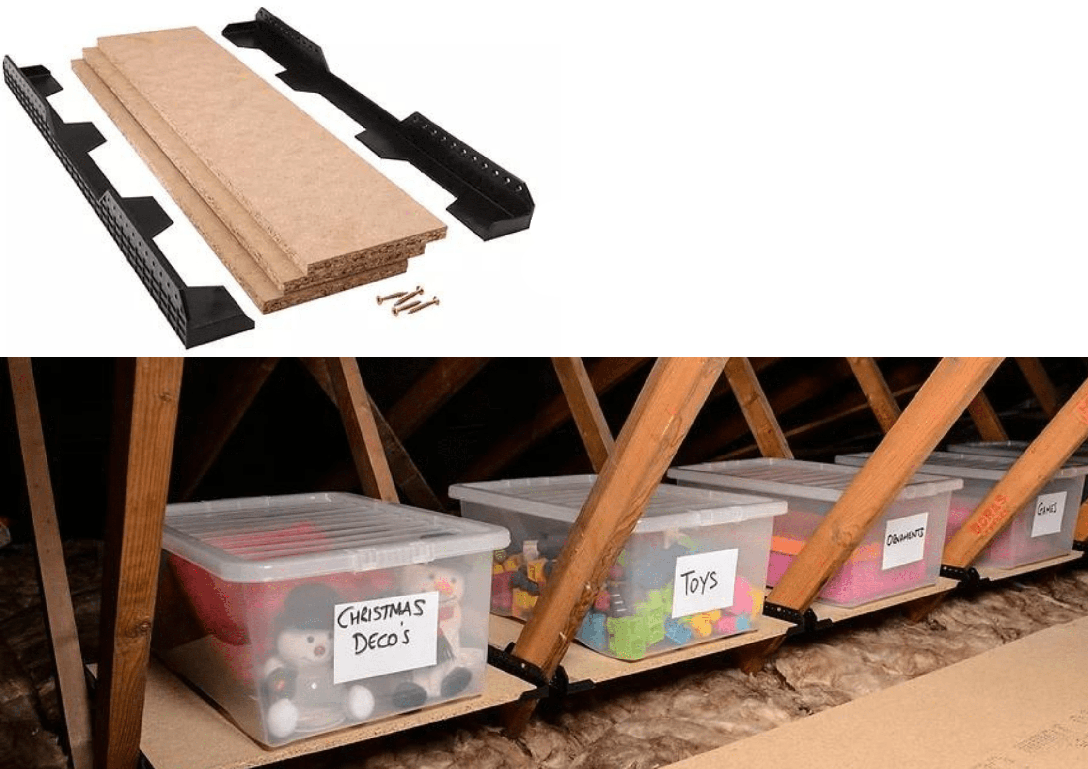 Loftleg Loft Ledge Truss Shelving Kit IUK01062 Loft Ledge Truss Shelving Kit | insulationuk.co.uk