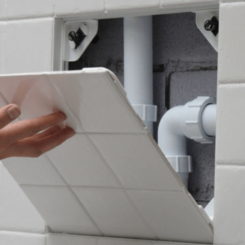 Manthorpe Access Panel Manthorpe	Tile Access Panel 500 X 500mm IUK01088 Manthorpe	Tile Access Panel 500 X 500mm | insulationuk.co.uk