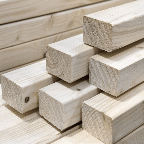 InsulationUK Construction Timber Premium C16 CLS Stud Timber 2400mm x 68mm x 38mm finished (3x2)