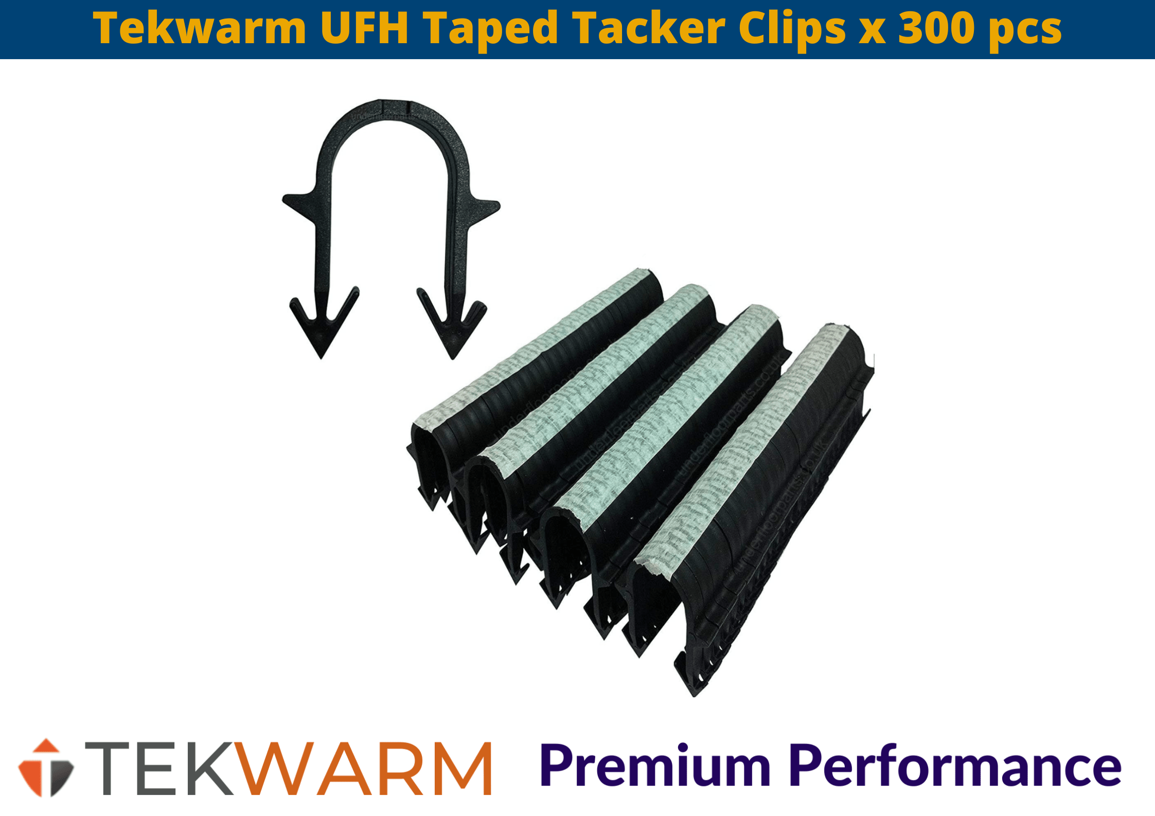 Tekwarm Tekwarm UFH Taped Tacker Clips x 300 pcs Tekwarm UFH Taped Tacker Clips x 300 | insulationuk.co.uk