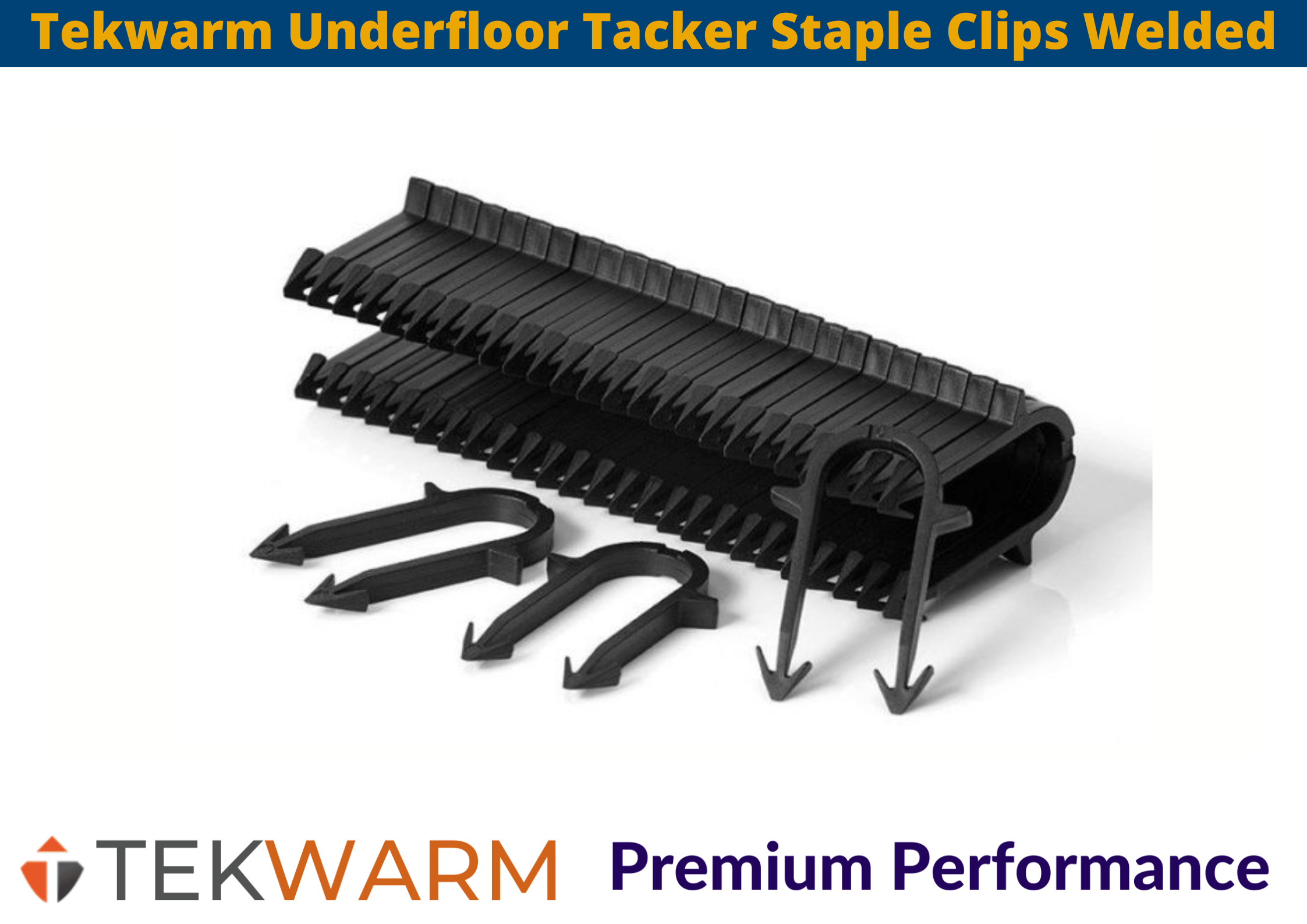 Tekwarm Tekwarm Underfloor Tacker Staple Clips Welded 50mm x 250 Pcs IUK01482 Tekwarm Underfloor Tacker Staple Clips Welded 50mm (Box 250) | insulationuk.co.uk