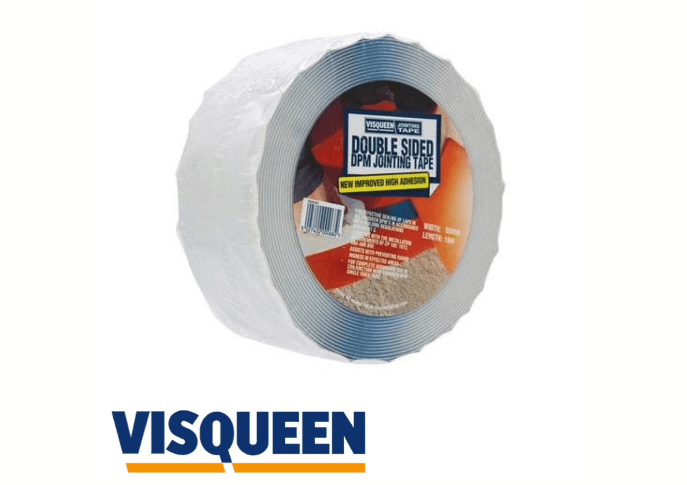 Visqueen Building Consumables 75mm x 50m Visqueen Double Sided Jointing Tape 50mm x 10m Aluminium Foil Tape | insulationuk.co.uk